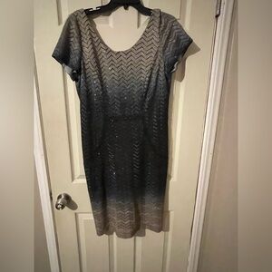 Gorgeous umbre dress with sequins by Ursula.